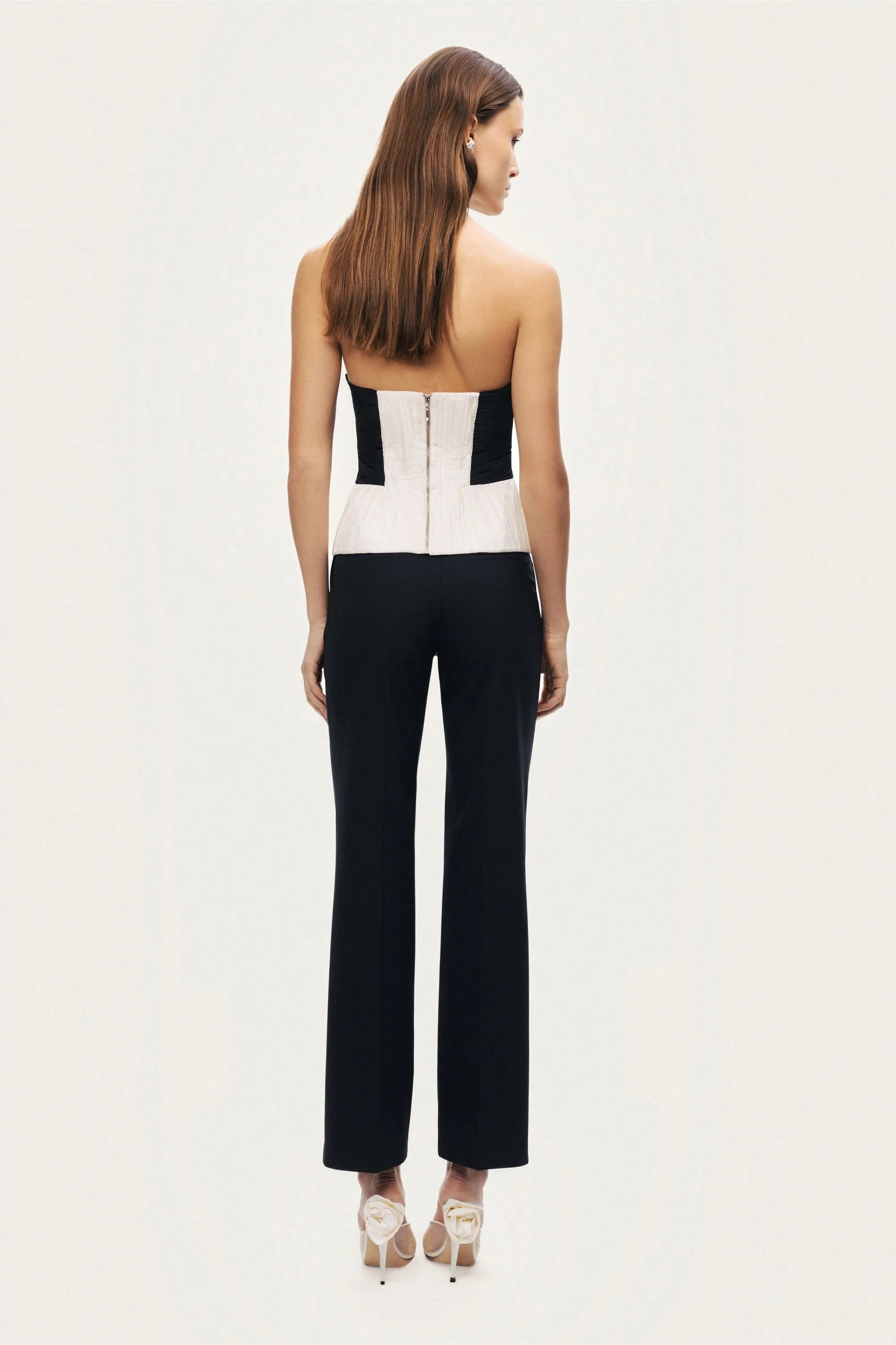 Nocturne Multi-Coloured Women Structured Strapless Contrast Bustier Top SKU: N26YN19011_0007 Image 06