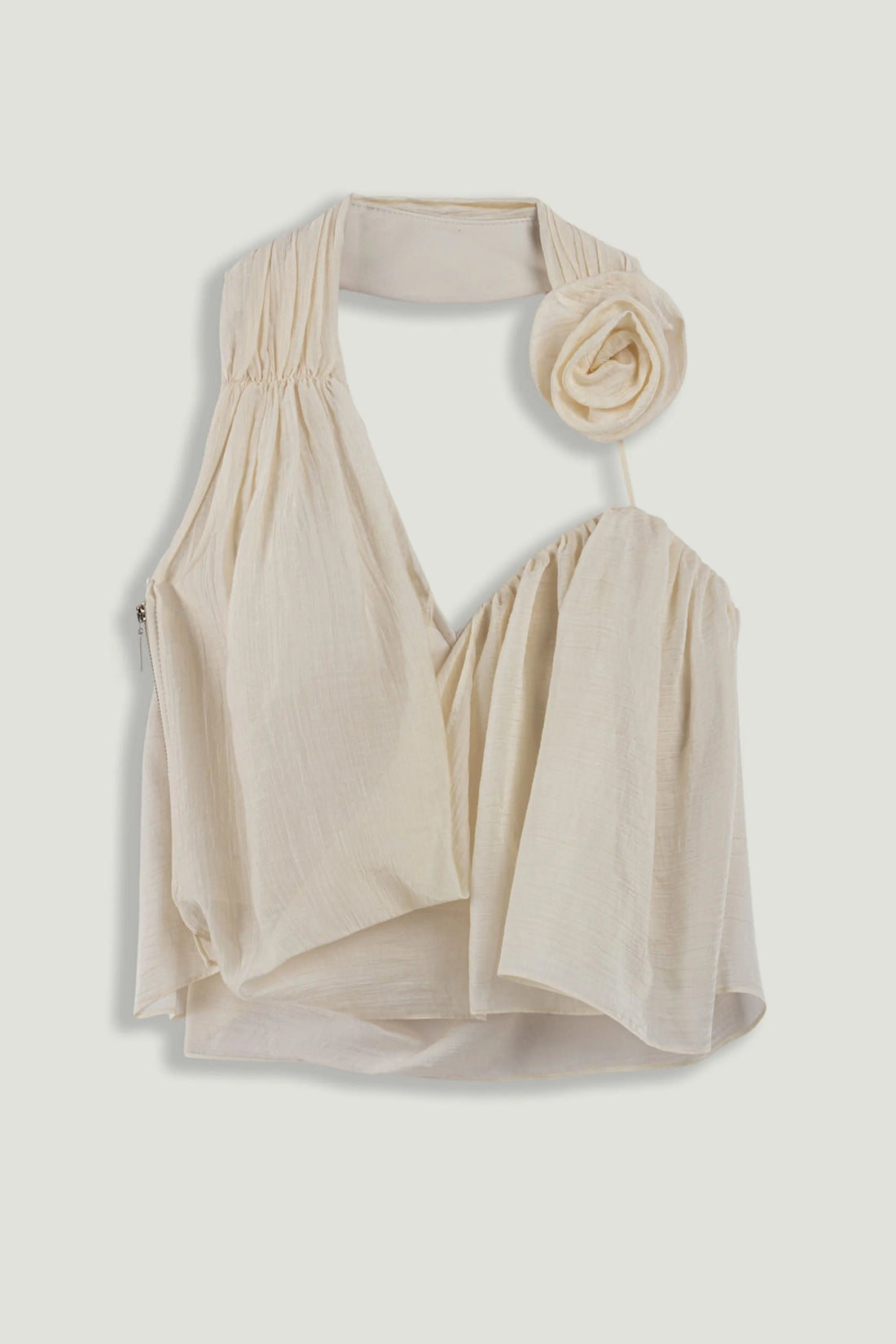 Nocturne White Women Floral Detail Halterneck Bustier SKU: N26YN19020_0001 Image 01