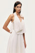 Nocturne White Women Floral Detail Halterneck Bustier SKU: N26YN19020_0001 Image 03