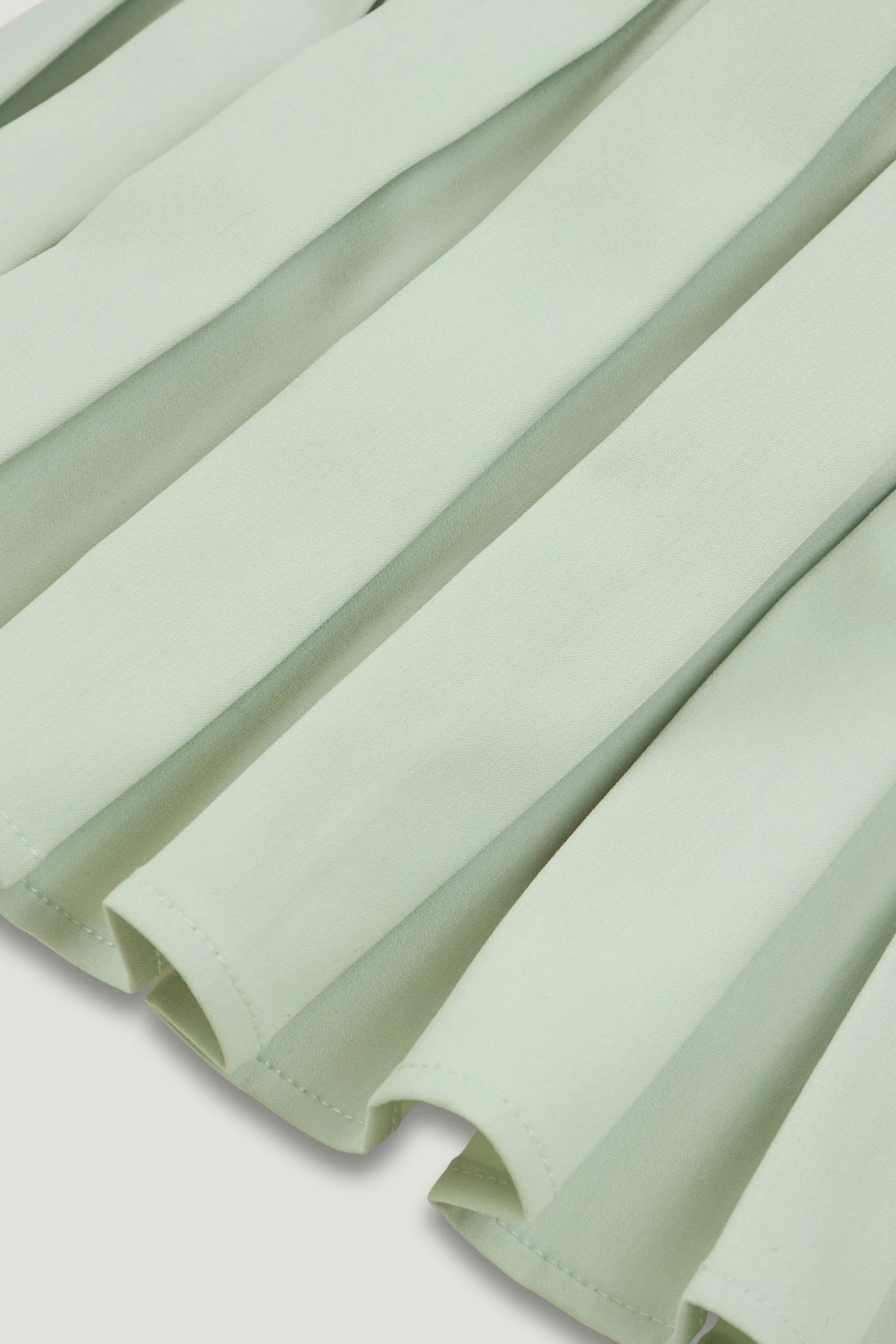 Nocturne Mint Green Women Mint Pleated Strapless Corset Bustier Top SKU: N26YN19024_0037 Image 07