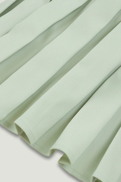Nocturne Mint Green Women Mint Pleated Strapless Corset Bustier Top SKU: N26YN19024_0037 Image 07