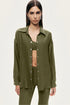 Nocturne Khaki Women Relaxed Button-Down Shirt SKU: N26YN25237_0010 Image 02
