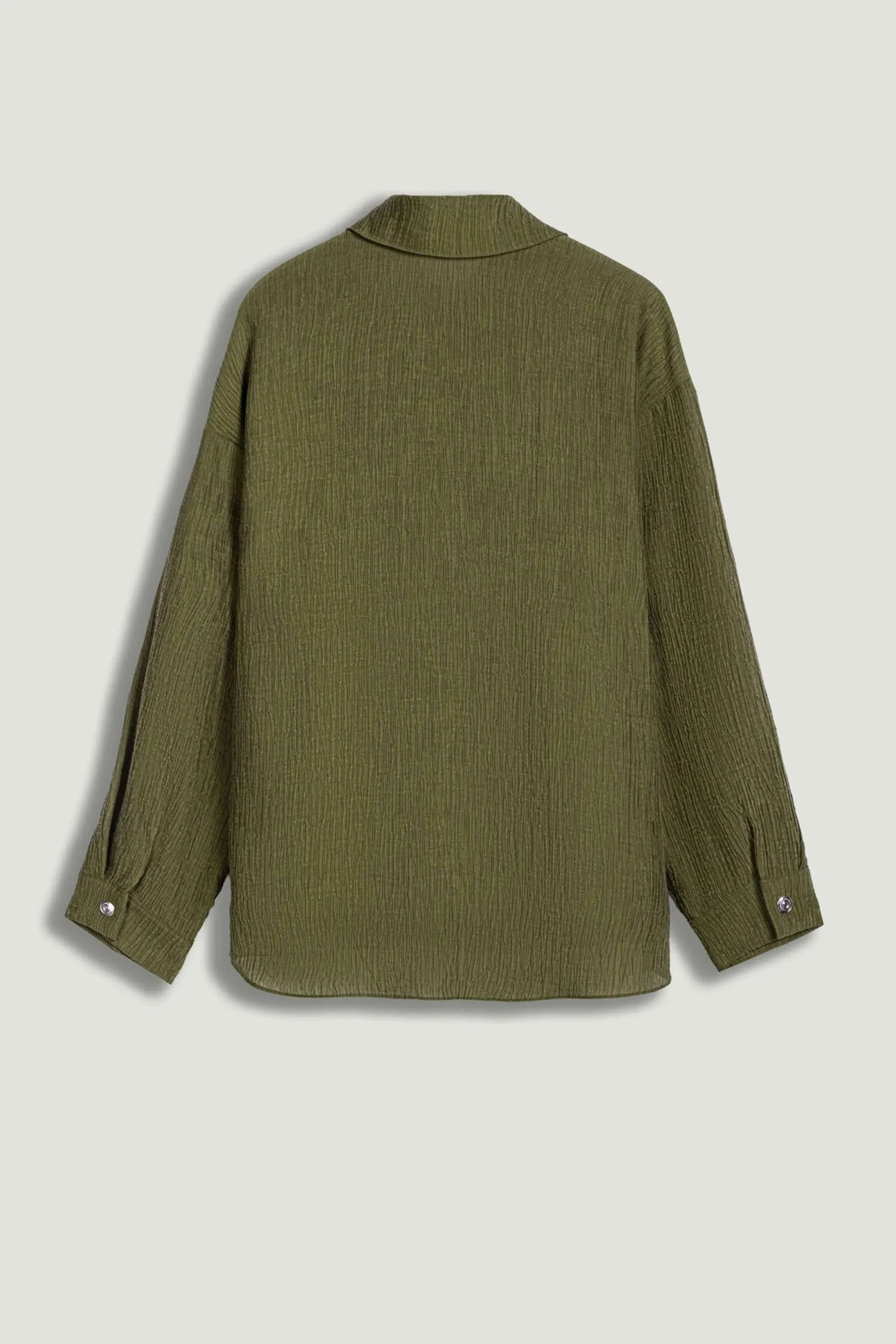 Nocturne Khaki Women Relaxed Button-Down Shirt SKU: N26YN25237_0010 Image 06