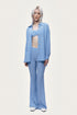 Nocturne Blue Women Bustier Set Shirt SKU: N26YN25243_0011 Image 02
