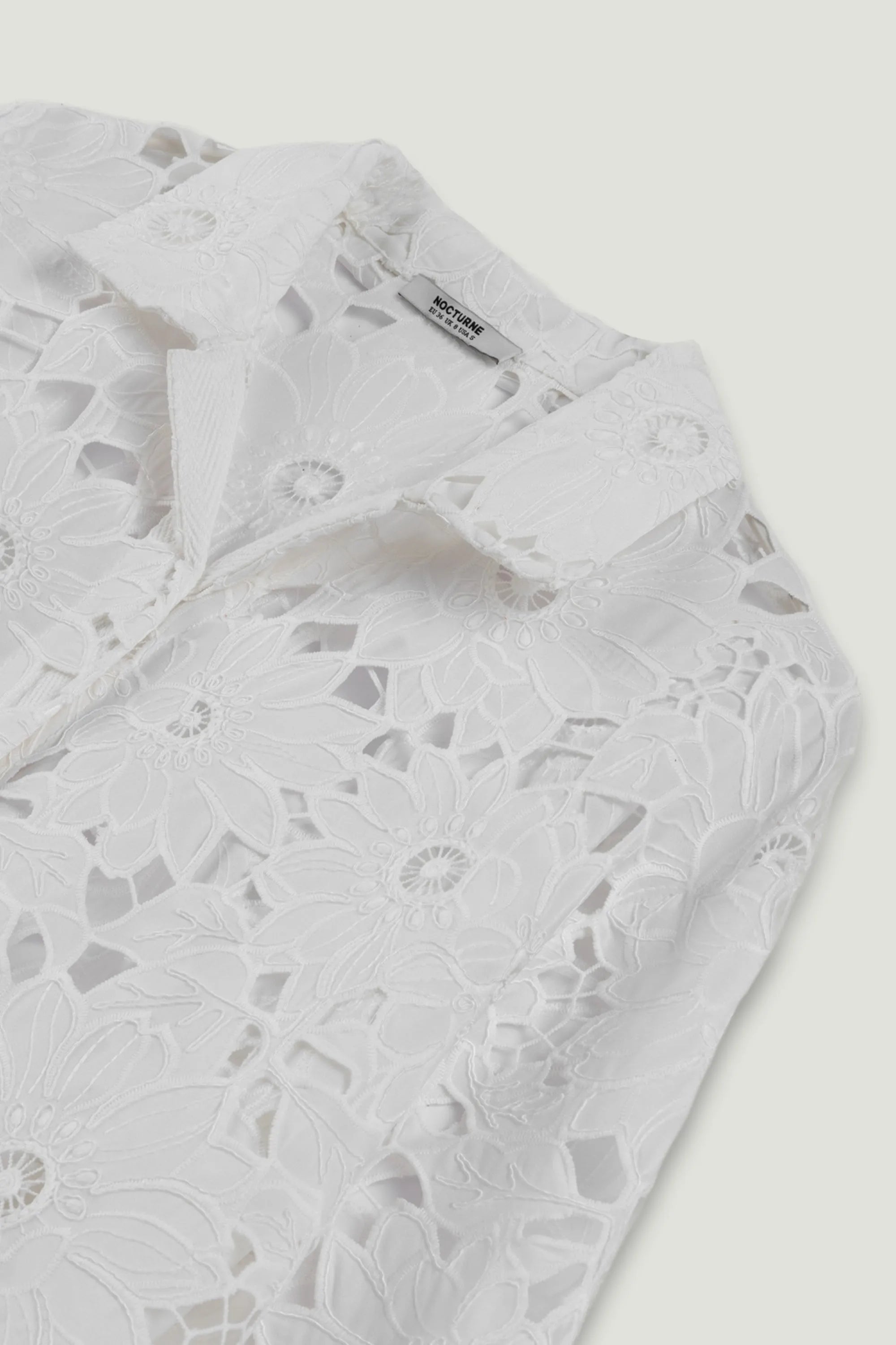 Nocturne Off-White Women Floral Embroidered Jacket SKU: N26YN25248_0014 Image 07
