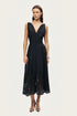 Nocturne Black Women Sleeveless Embroidered Midi Dress SKU: N26YN2745_0002 Image 02