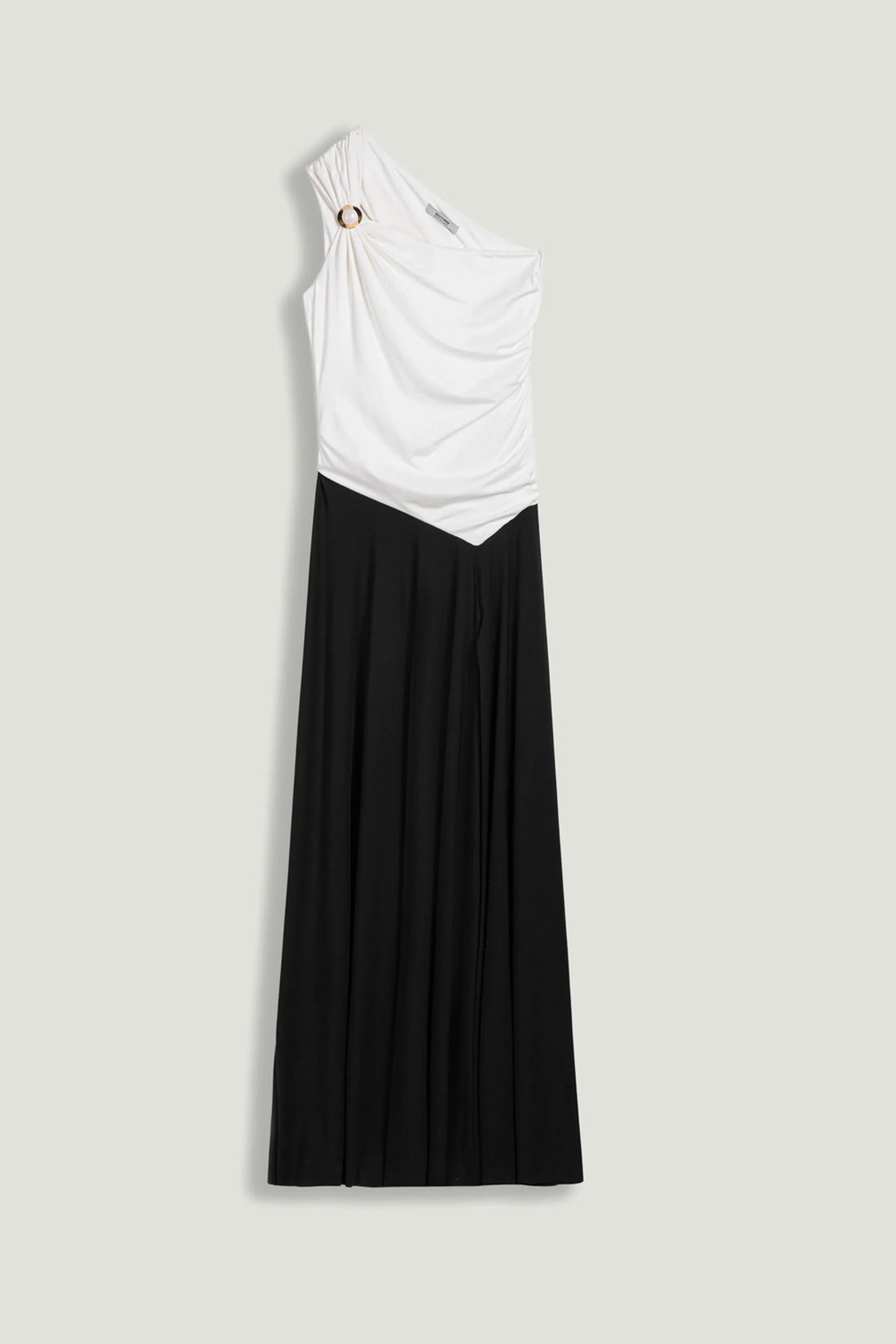 Nocturne Multi-Coloured Women One-Shoulder Contrast Maxi Dress SKU: N26YN2750_0007 Image 01