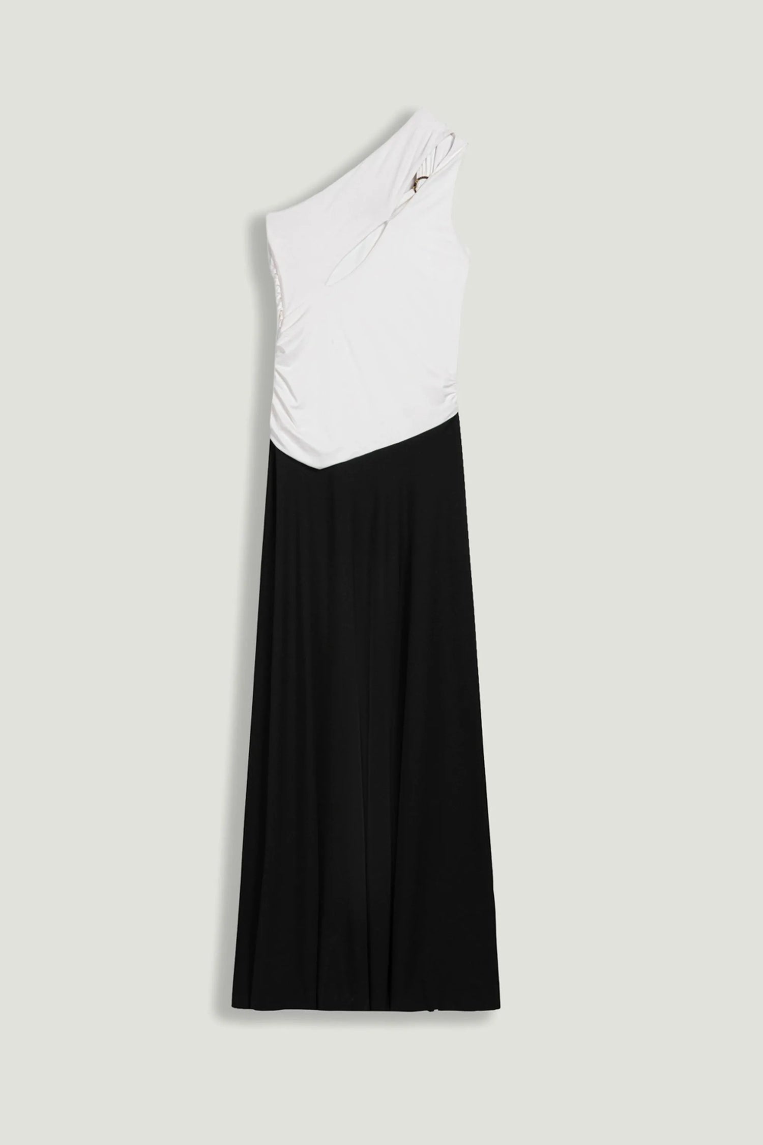 Nocturne Multi-Coloured Women One-Shoulder Contrast Maxi Dress SKU: N26YN2750_0007 Image 09