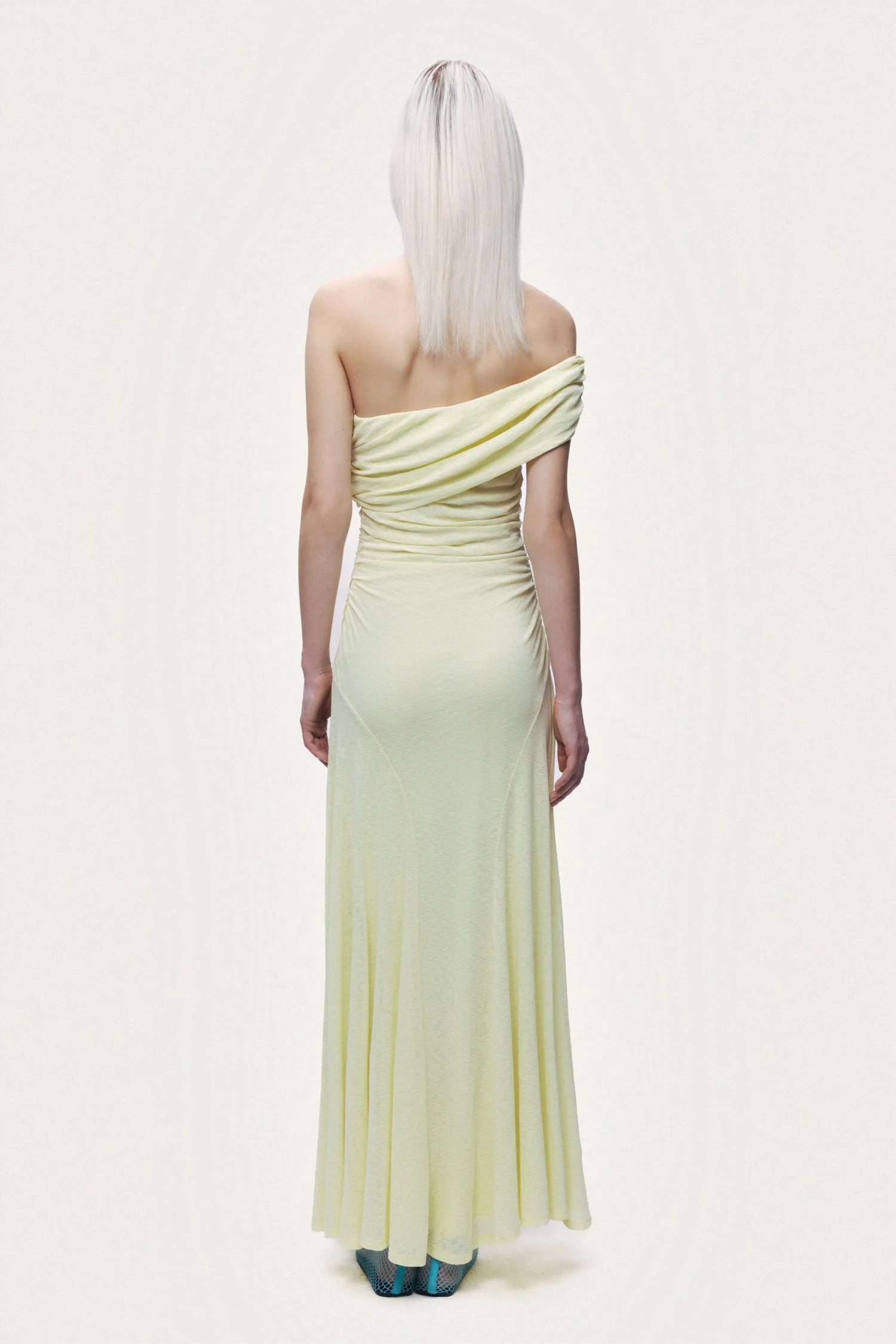 Nocturne Yellow Women Sleeveless Maxi Dress SKU: N26YN2783_0013 Image 03