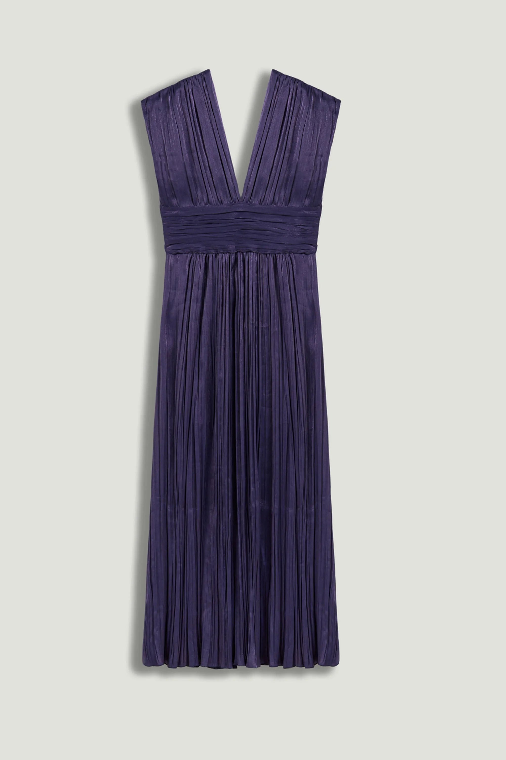 Nocturne Navy Women V-Neck Midi Dress SKU: N26YN2804_0009 Image 05