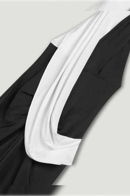 Nocturne Multi-Coloured Women Contrast Draped Halter Maxi Dress SKU: N26YN2807_0007 Image 10
