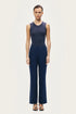 Nocturne Navy Women Tailored Straight-Leg Pants SKU: N26YN3471_0009 Image 02
