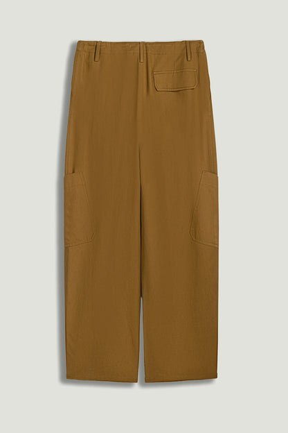 Nocturne Camel Women High-Waisted Cargo Pocket Pants SKU: N26YN3473_0053 Image 09
