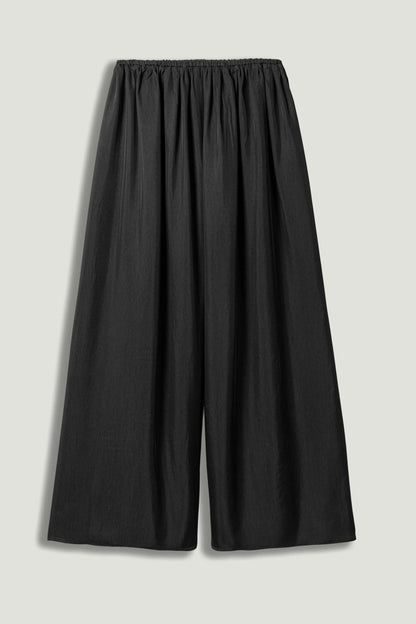 Nocturne Black Women Elasticated Wide-Leg Pants SKU: N26YN3474_0002 Image 01