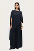 Nocturne Black Women Elasticated Wide-Leg Pants SKU: N26YN3474_0002 Image 08