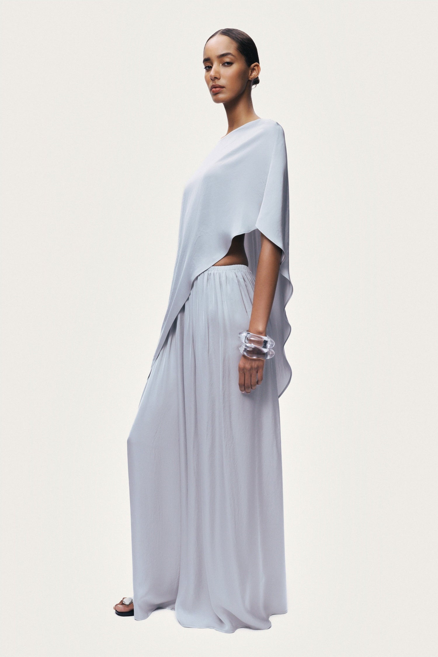 Wide-Leg Tailored Trousers