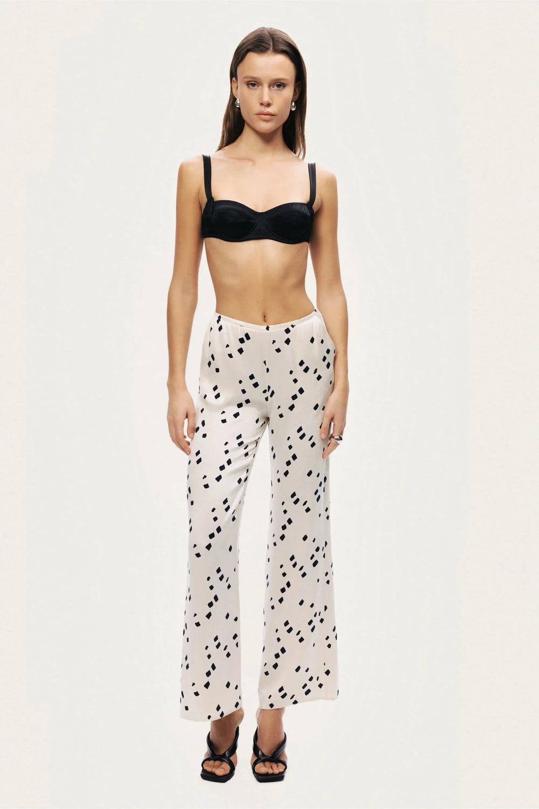 Nocturne Multi-Coloured Women Printed Wide-Leg Pants SKU: N26YN3475_0007 Image 02