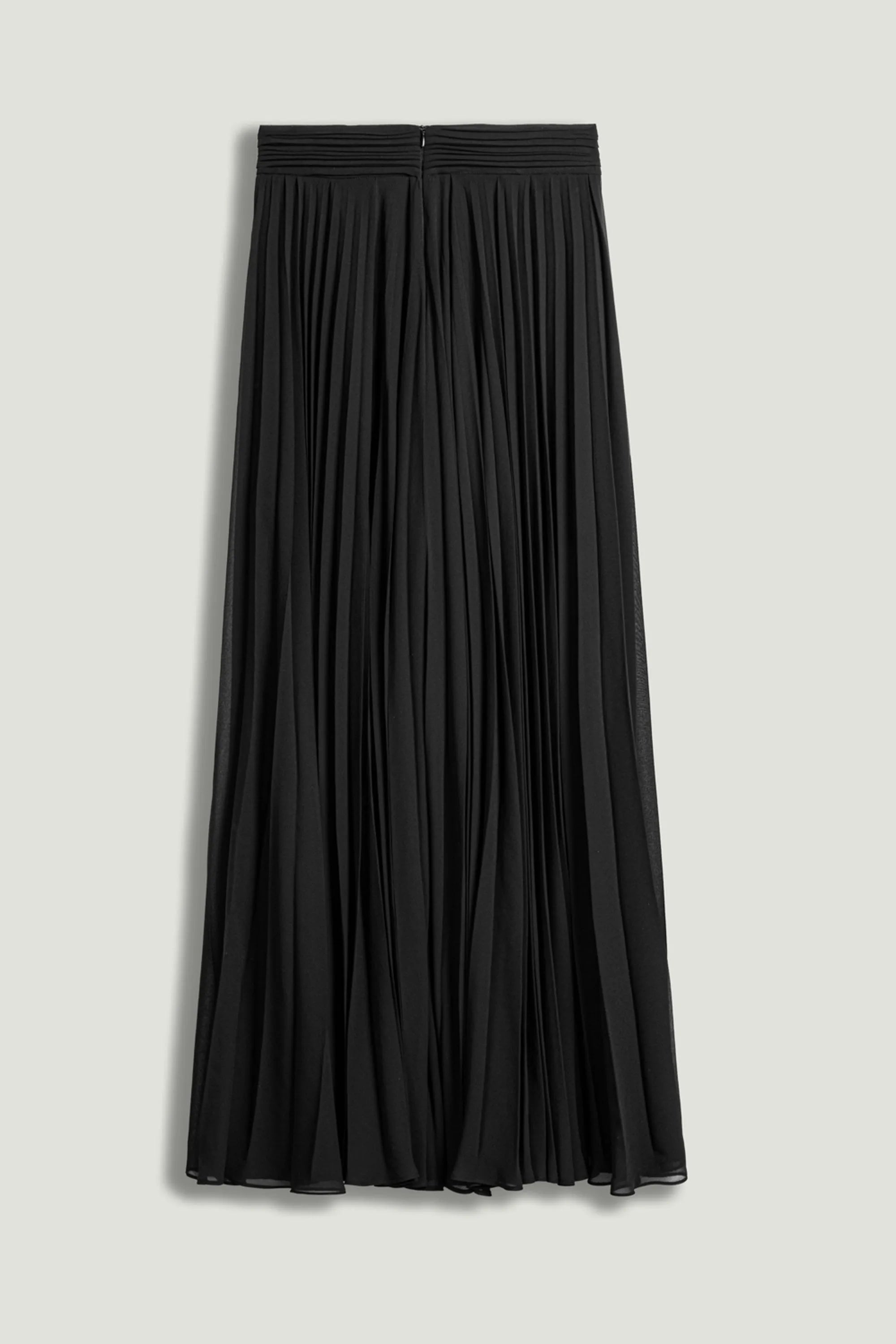 Nocturne Black Women Pleated Chiffon Wide-Leg Pants SKU: N26YN3476_0002 Image 06