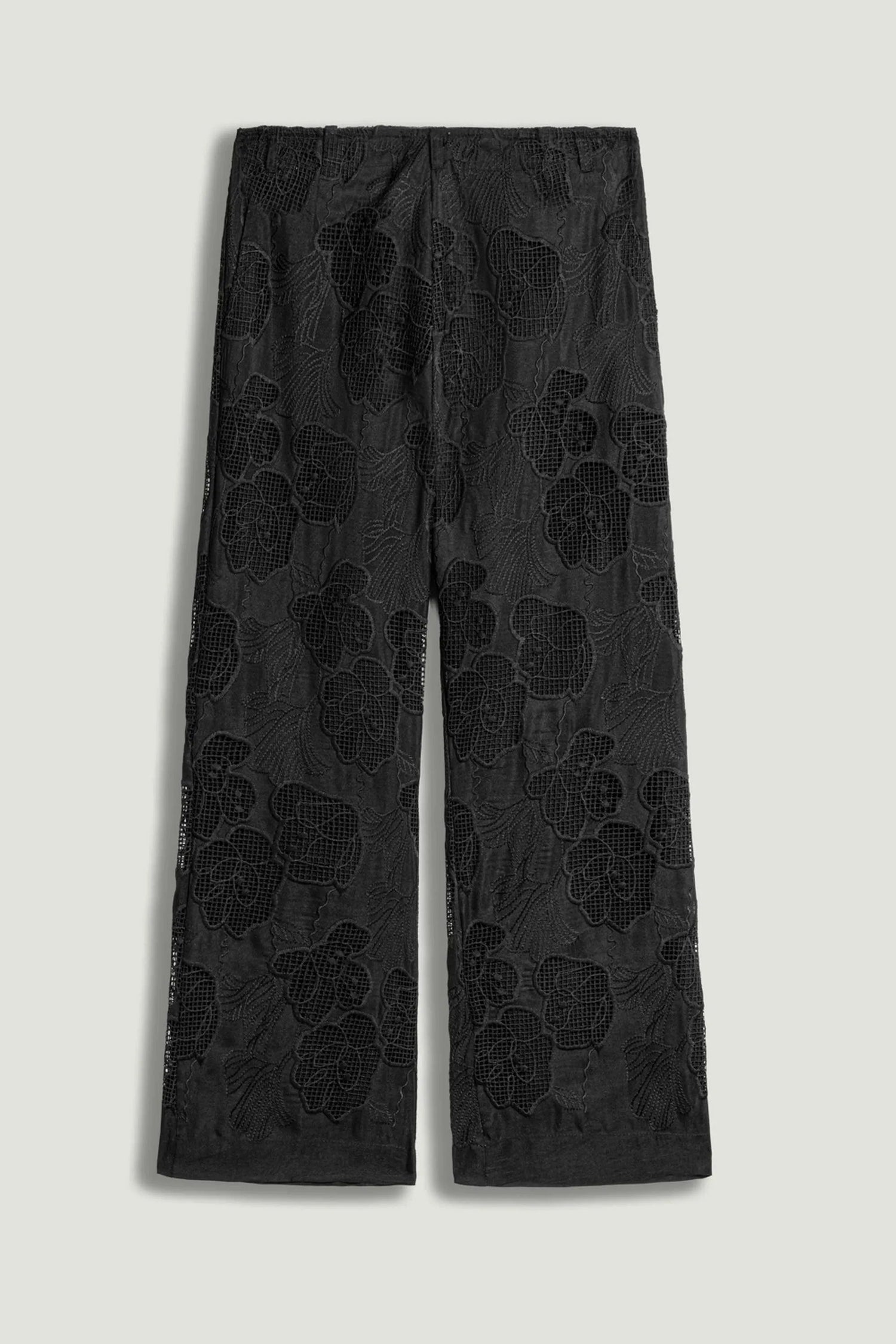 Nocturne Black Women Printed Relaxed Straight-Leg Pants SKU: N26YN3477_0002 Image 08