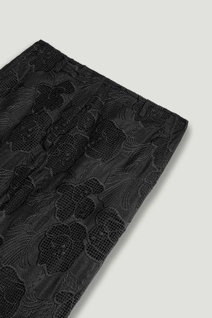 Nocturne Black Women Printed Relaxed Straight-Leg Pants SKU: N26YN3477_0002 Image 09