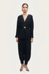 Nocturne Black Women Fluid Balloon-Leg Pants SKU: N26YN3478_0002 Image 03