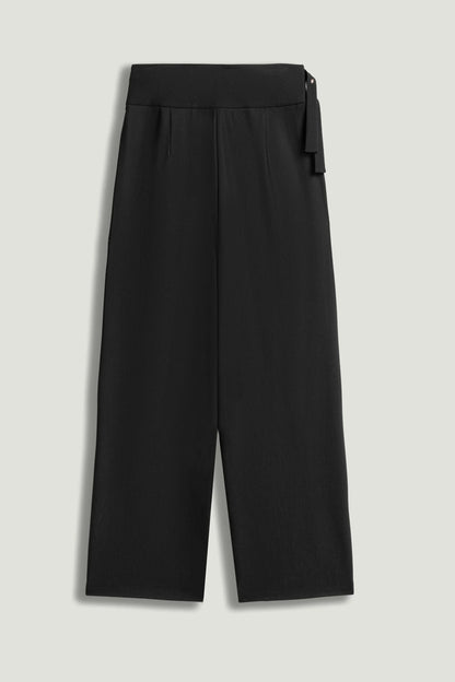 Nocturne Black Women Cut-Out Waist Wide-Leg Pants SKU: N26YN3479_0002 Image 10