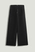 Nocturne Black Women High-Waist Wide-Leg Pants SKU: N26YN3480_0002 Image 01