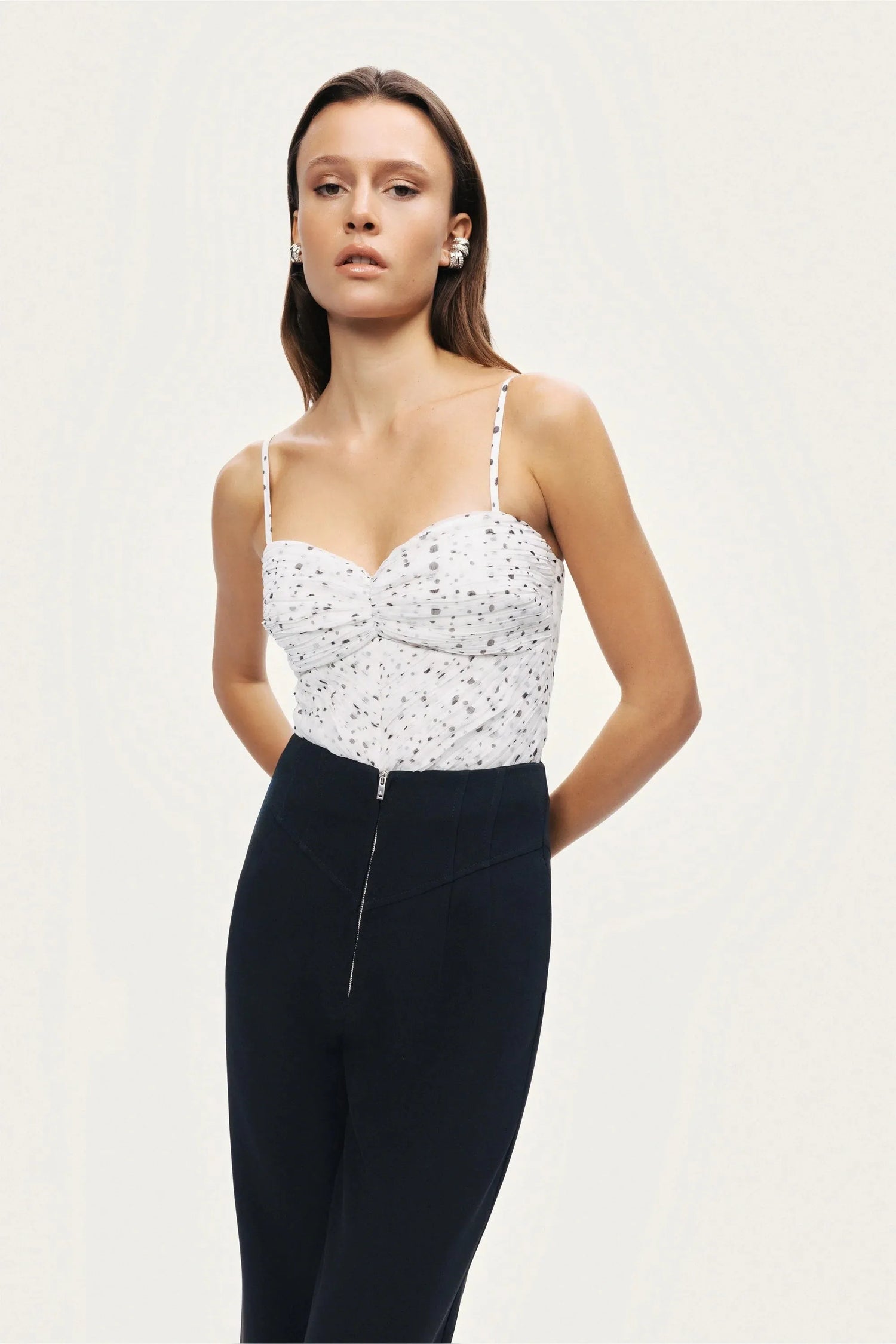 Nocturne Black Women High-Waist Wide-Leg Pants SKU: N26YN3480_0002 Image 05