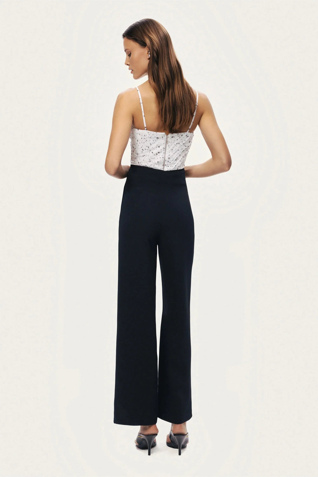 Nocturne Black Women High-Waist Wide-Leg Pants SKU: N26YN3480_0002 Image 06