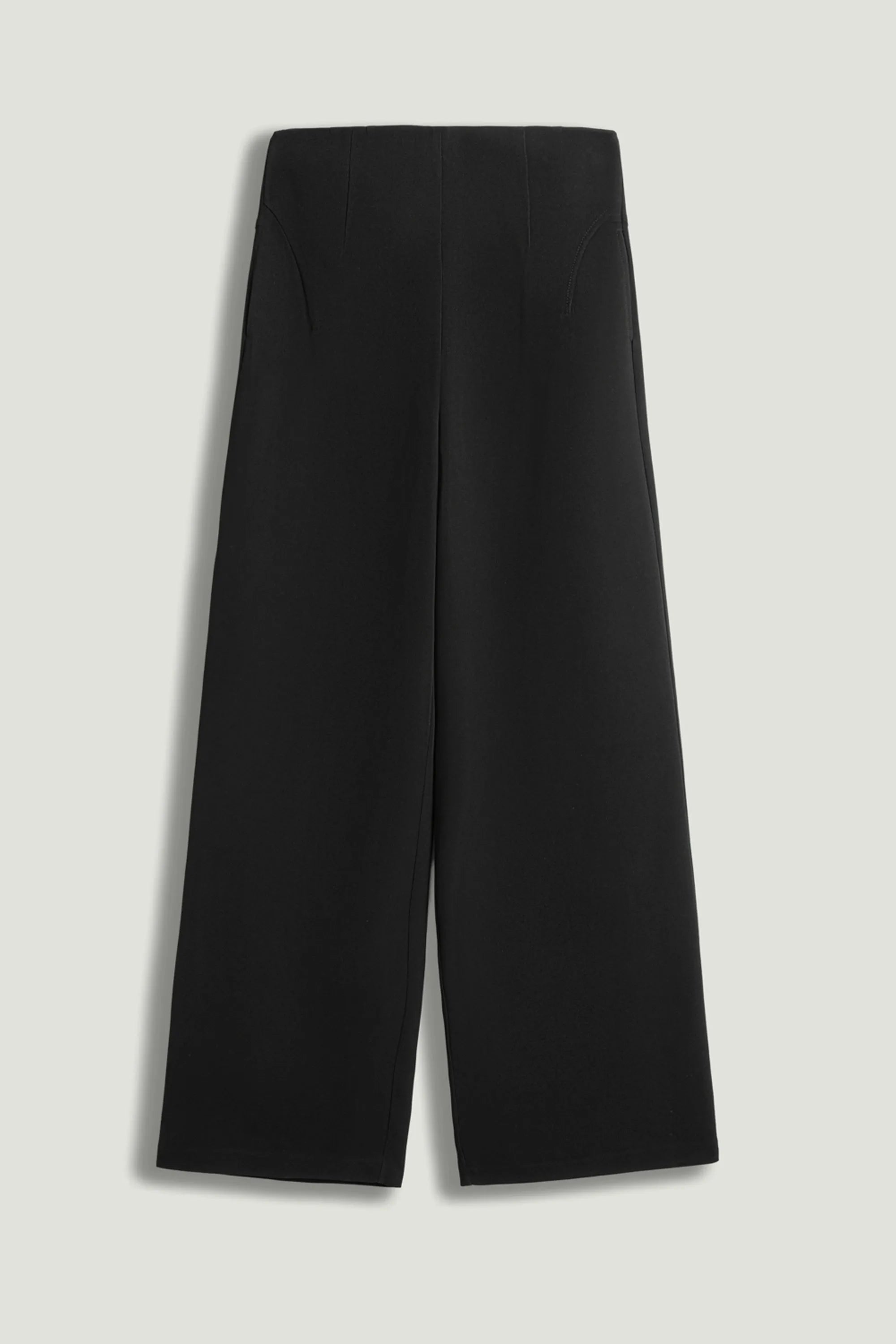 Nocturne Black Women High-Waist Wide-Leg Pants SKU: N26YN3480_0002 Image 08