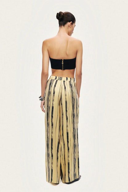 Nocturne Multi-Coloured Women Striped Wide-Leg Pants SKU: N26YN3484_0007 Image 05