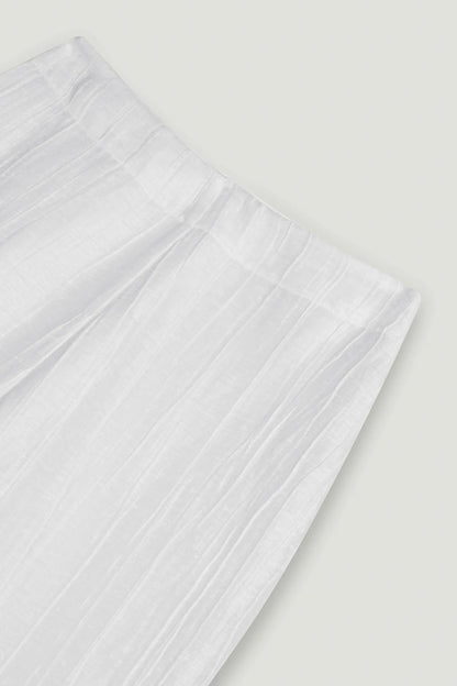 Nocturne White Women Relaxed Linen Pants SKU: N26YN3485_0001 Image 09