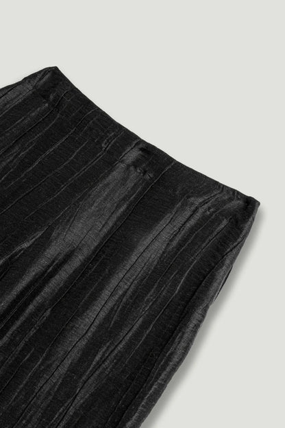 Nocturne Black Women Textured Straight-Leg Pants SKU: N26YN3485_0002 Image 08