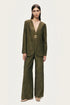 Nocturne Khaki Women Textured Wide-Leg Pants SKU: N26YN3488_0010 Image 02