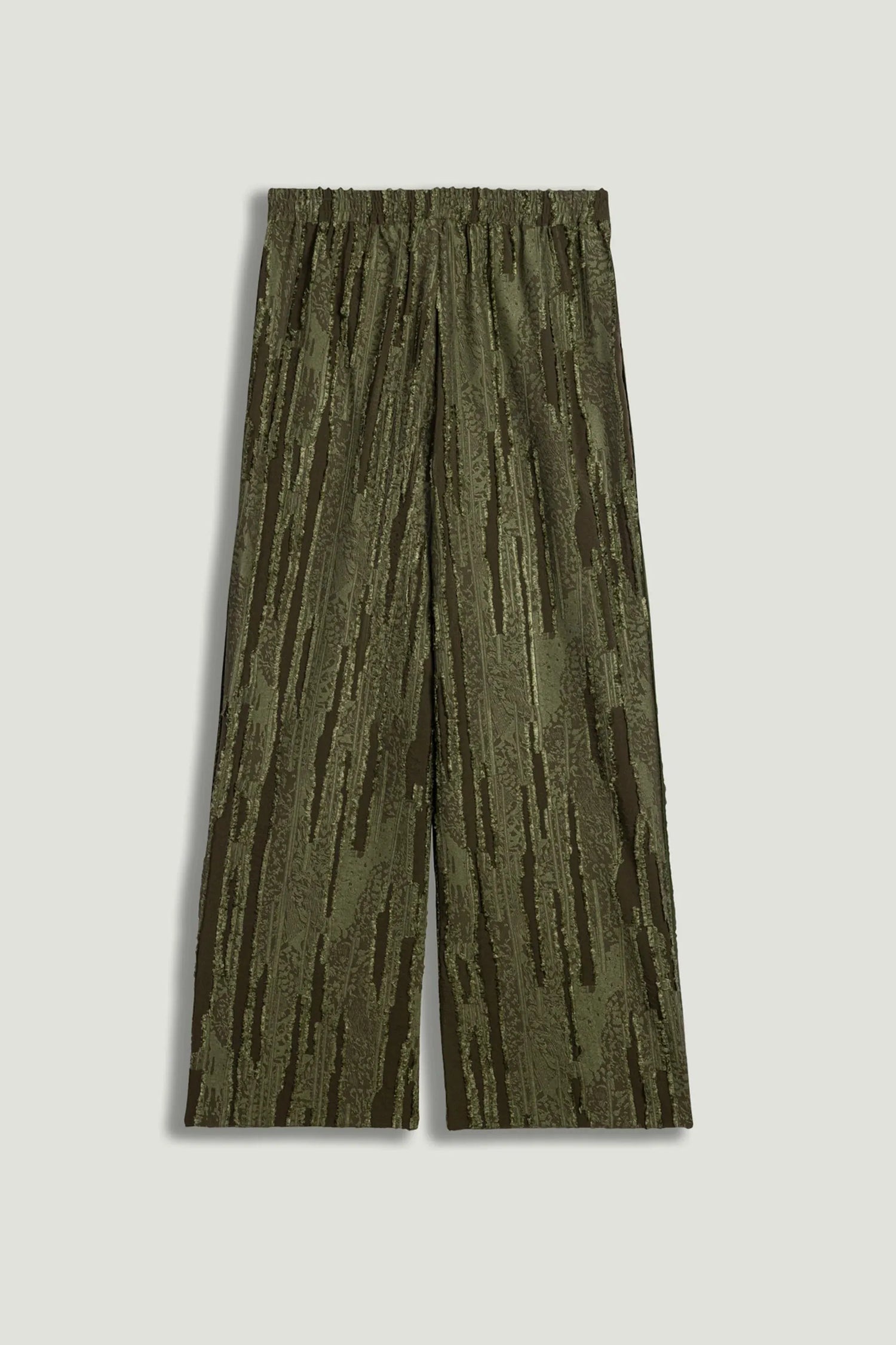Nocturne Khaki Women Textured Wide-Leg Pants SKU: N26YN3488_0010 Image 08