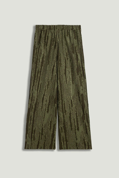 Nocturne Khaki Women Textured Wide-Leg Pants SKU: N26YN3488_0010 Image 08