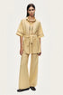Nocturne Yellow Women Relaxed Straight-Leg Pants SKU: N26YN3491_0013 Image 07