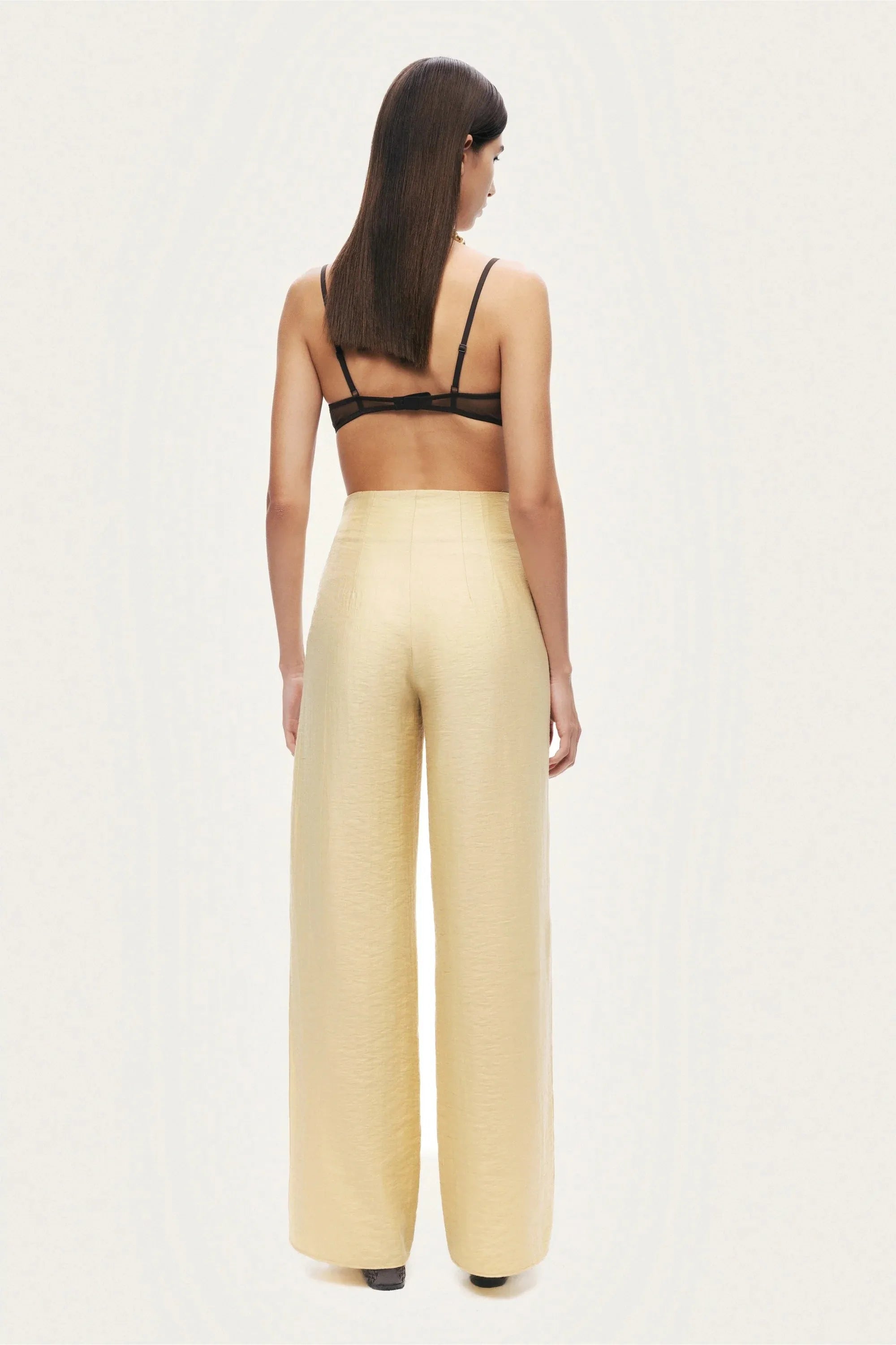 Nocturne Yellow Women Relaxed Straight-Leg Pants SKU: N26YN3491_0013 Image 08
