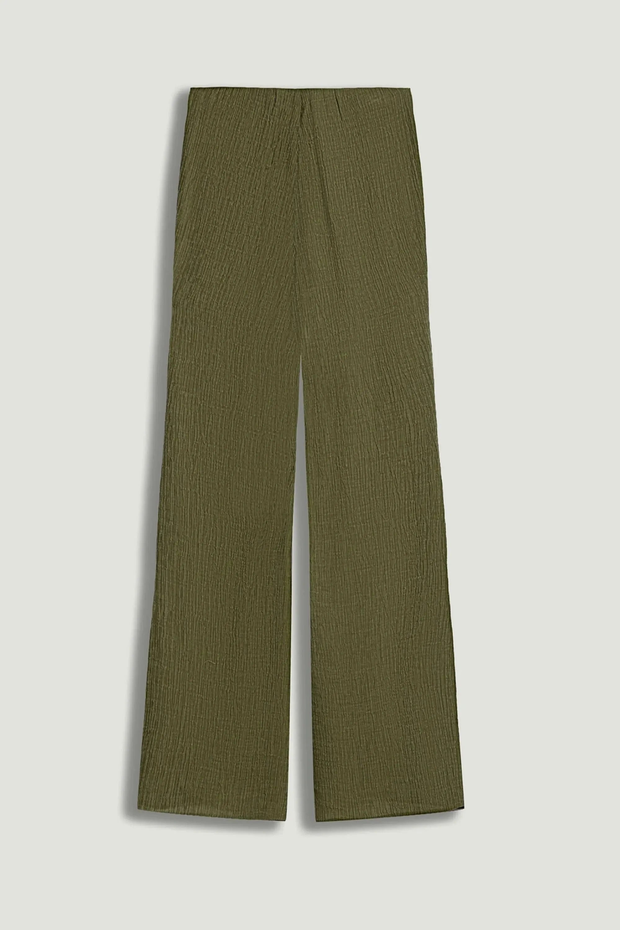 Nocturne Khaki Women Flared High-Waist Pants SKU: N26YN3492_0010 Image 08
