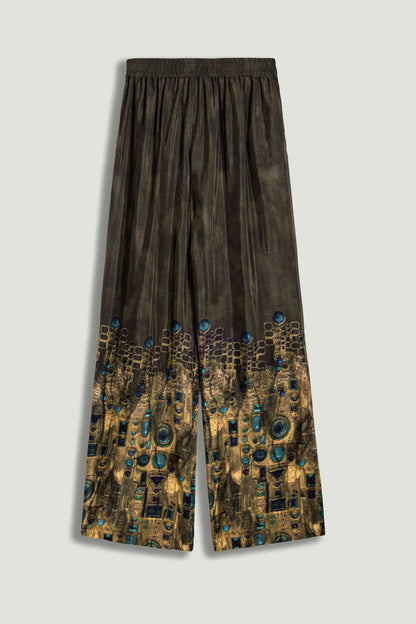 Nocturne Multi-Coloured Women Printed Straight-Leg Pants SKU: N26YN3493_0007 Image 01