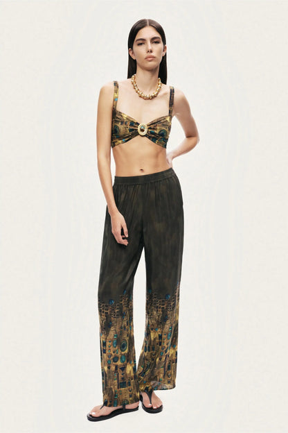 Nocturne Multi-Coloured Women Printed Straight-Leg Pants SKU: N26YN3493_0007 Image 06