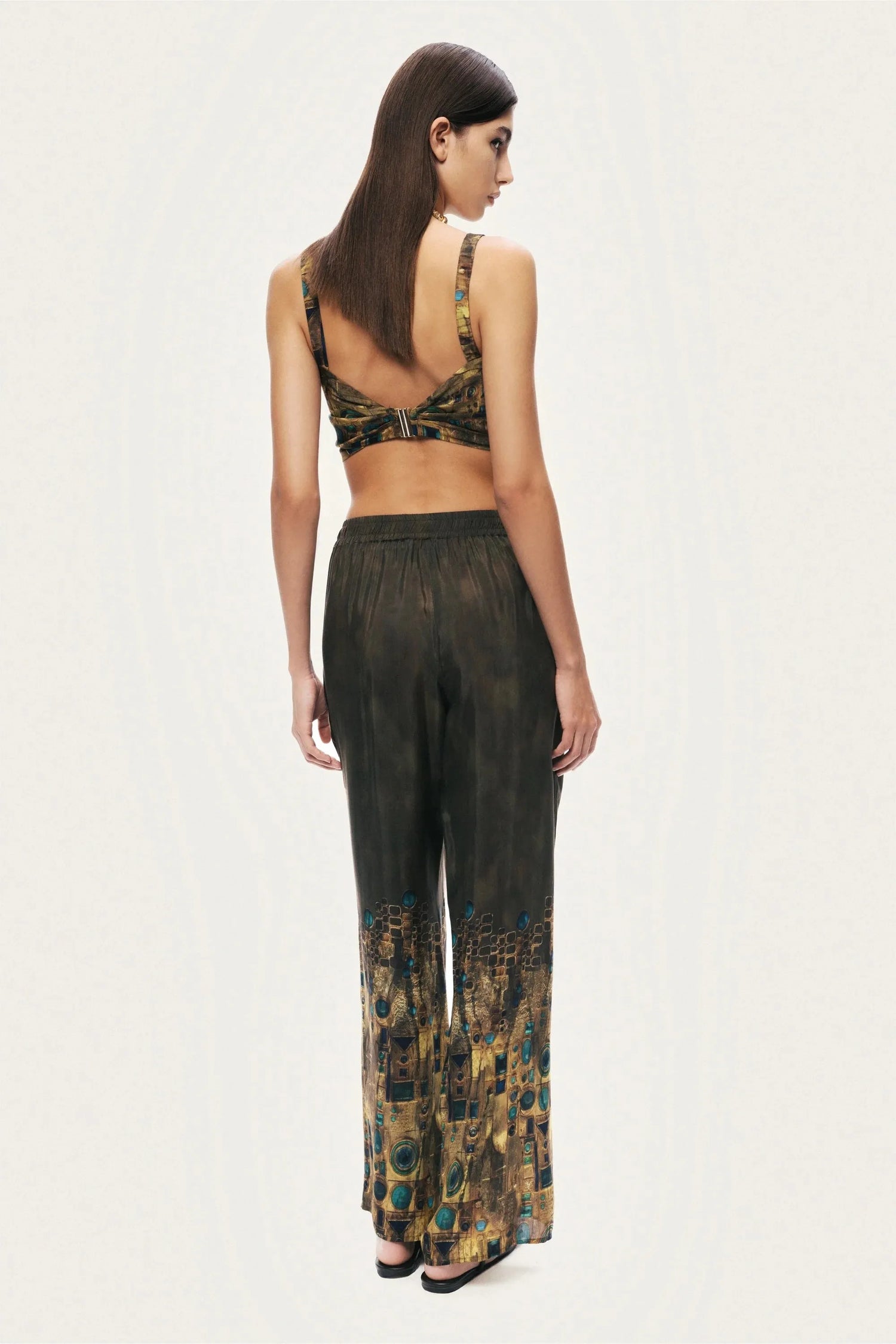 Nocturne Multi-Coloured Women Printed Straight-Leg Pants SKU: N26YN3493_0007 Image 08