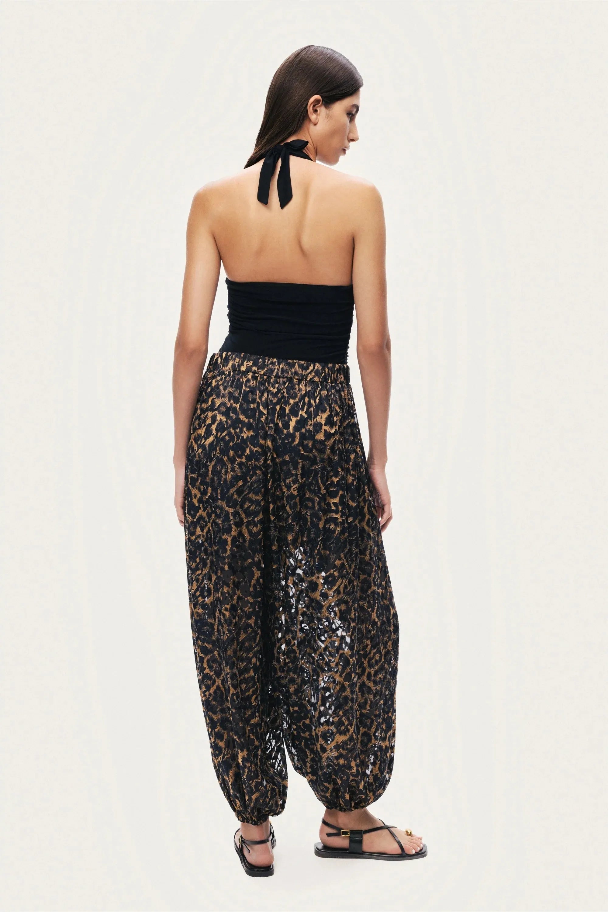 Nocturne Multi-Coloured Women Printed Relaxed Balloon-Leg Pants SKU: N26YN3494_0007 Image 07