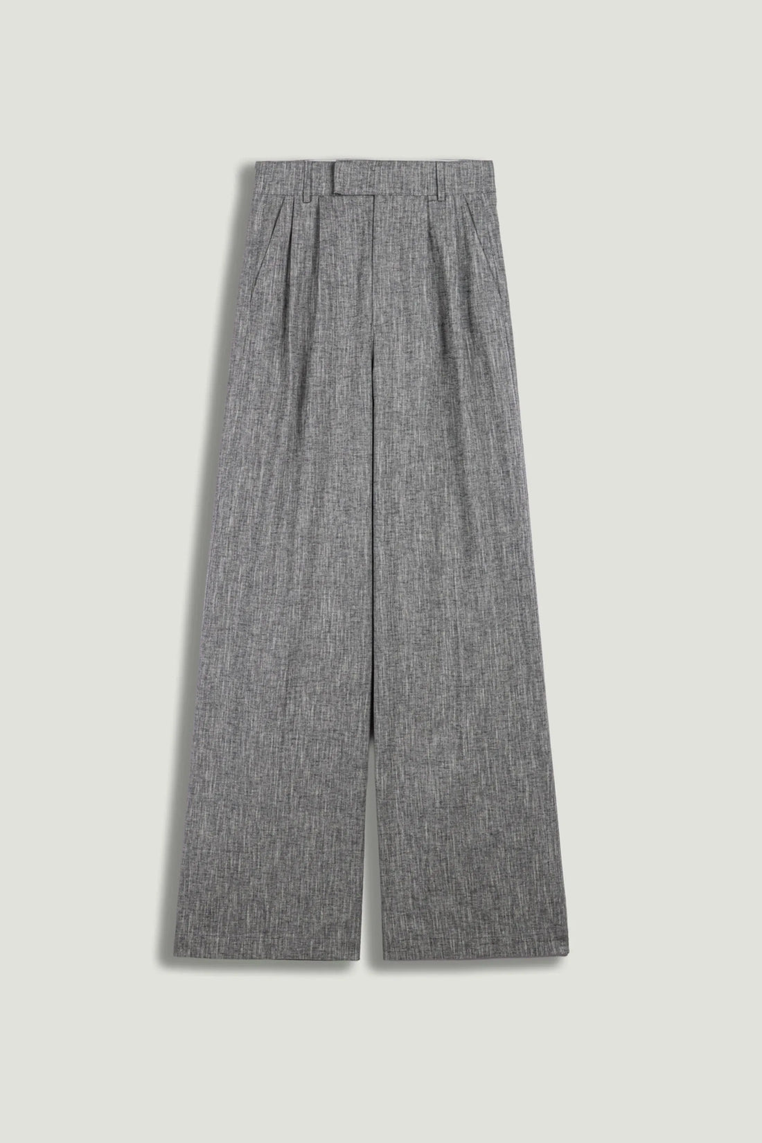 Nocturne Grey Melange Women Wide-Leg Tailored Pants SKU: N26YN3499_0112 Image 01