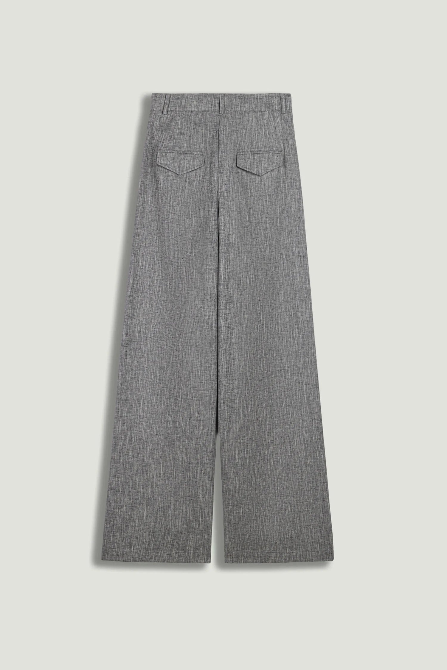 Nocturne Grey Melange Women Wide-Leg Tailored Pants SKU: N26YN3499_0112 Image 09
