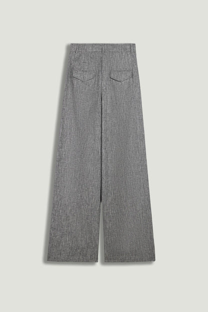 Nocturne Grey Melange Women Wide-Leg Tailored Pants SKU: N26YN3499_0112 Image 09