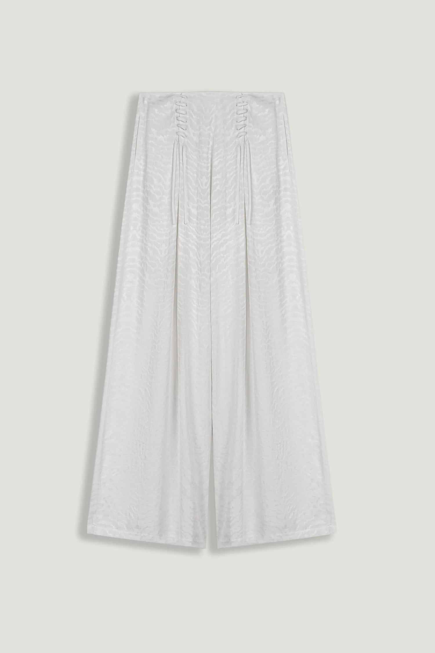 Nocturne Off-White Women Lace-Up Wide-Leg Pants SKU: N26YN3501_0014 Image 01
