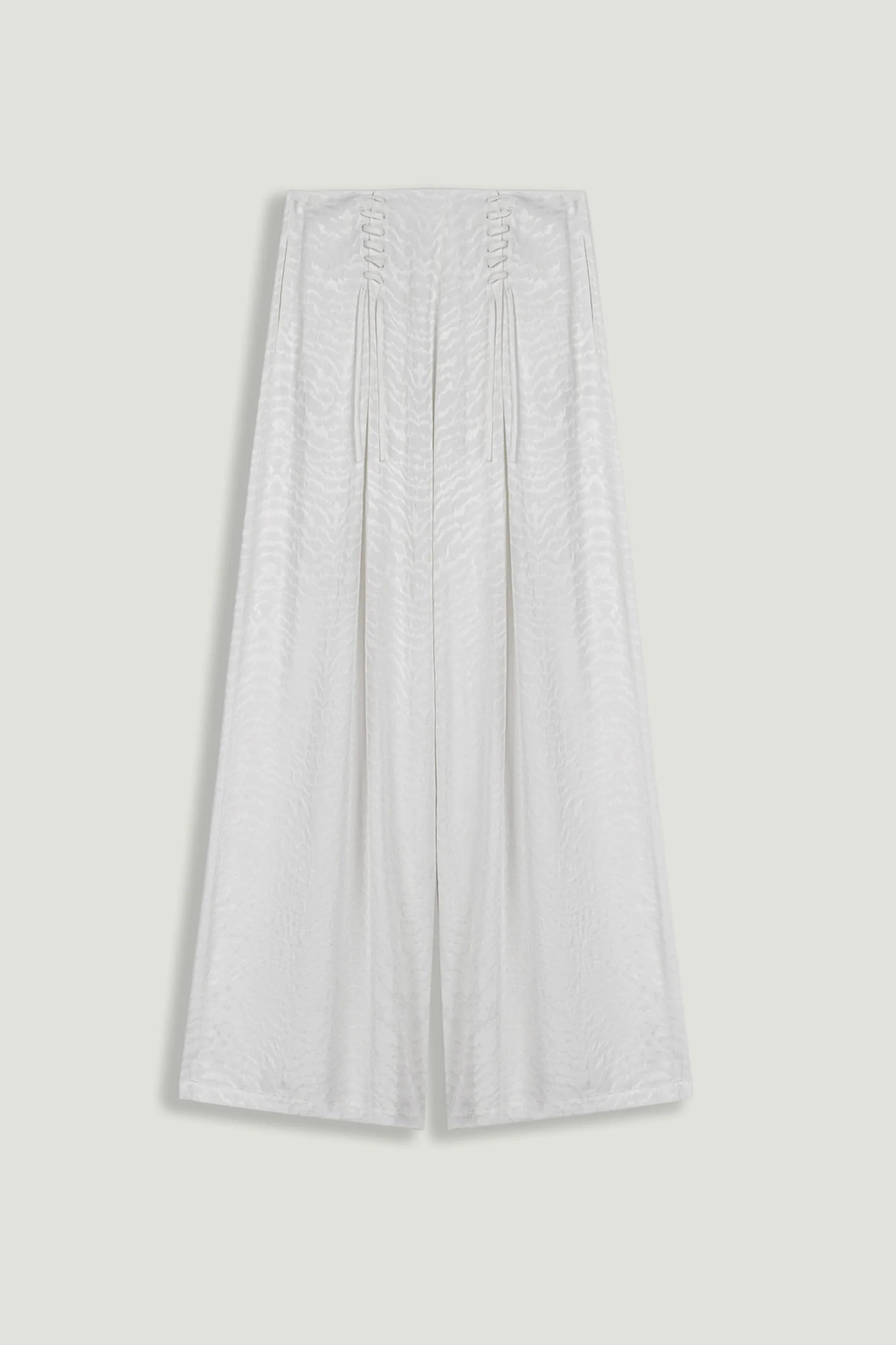 Nocturne Off-White Women Lace-Up Wide-Leg Pants SKU: N26YN3501_0014 Image 01