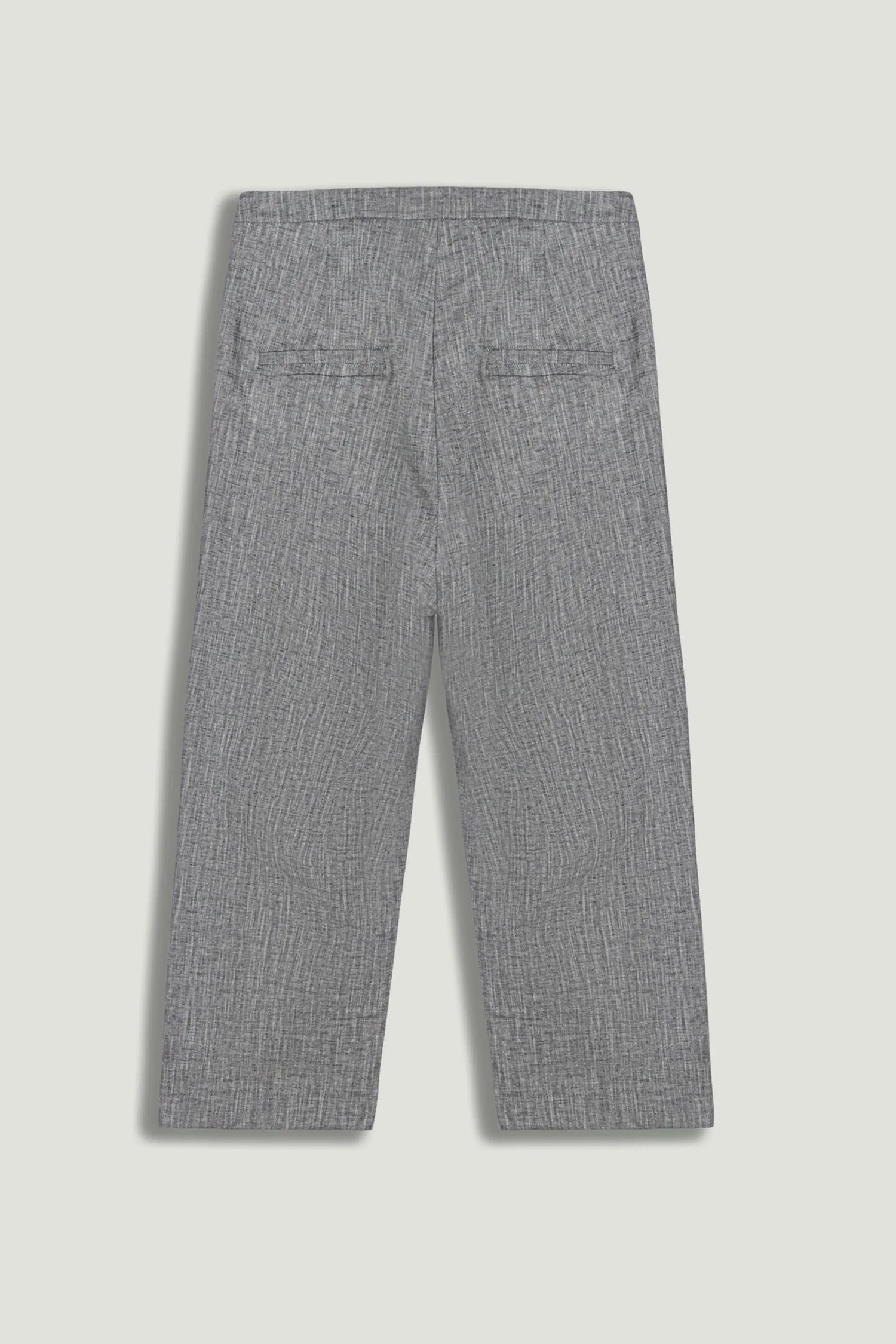 Nocturne Grey Melange Women Tailored Linen Blend Capri Pants SKU: N26YN3502_0112 Image 07