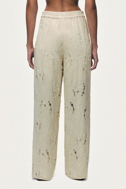 Nocturne Off-White Women Jacquard Wide-Leg Trousers SKU: N26YN3504_0014 Image 04